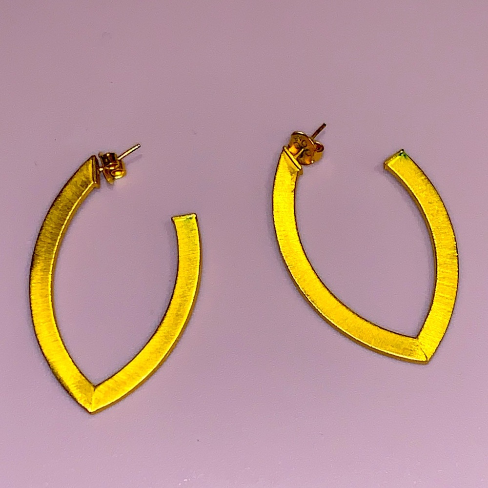 Stylish Gold Hoop Earrings